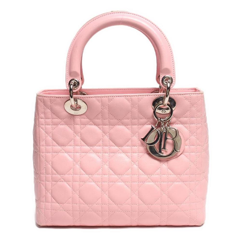 Christian Dior Lady Dior Cannage handbag leather - Picture 1 of 8